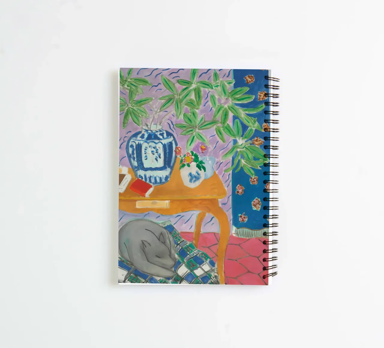 Interrior With Dog spiral notebook by Stev Shop