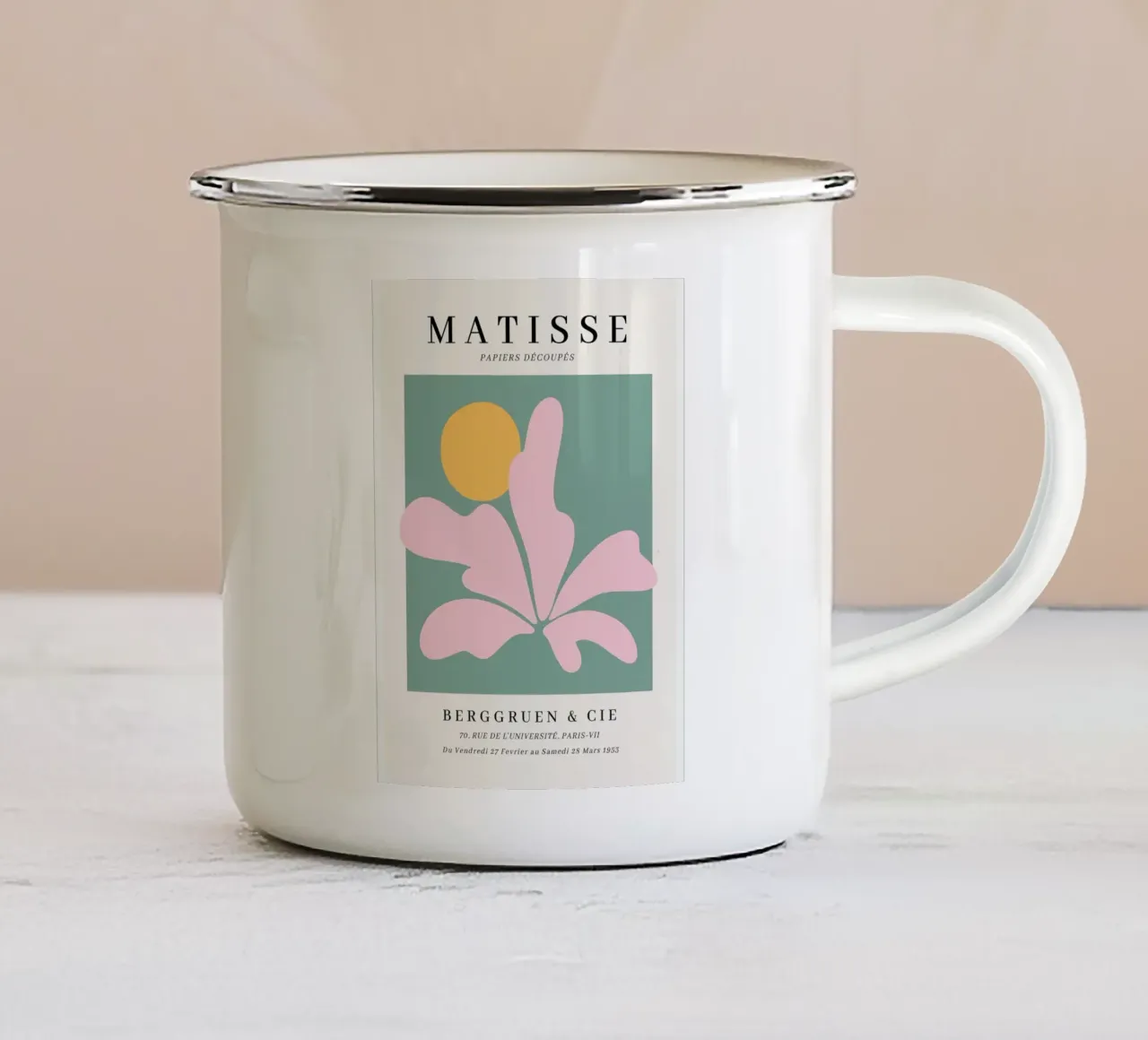 Carta tazza in smalto da Stev Shop