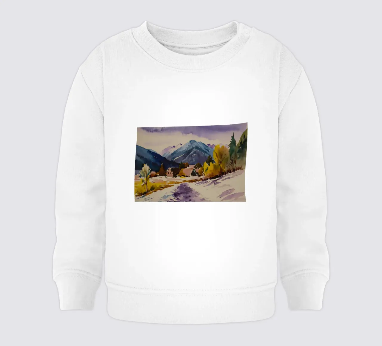 Panorama del picco innevato felpa neonato da Lush Essence