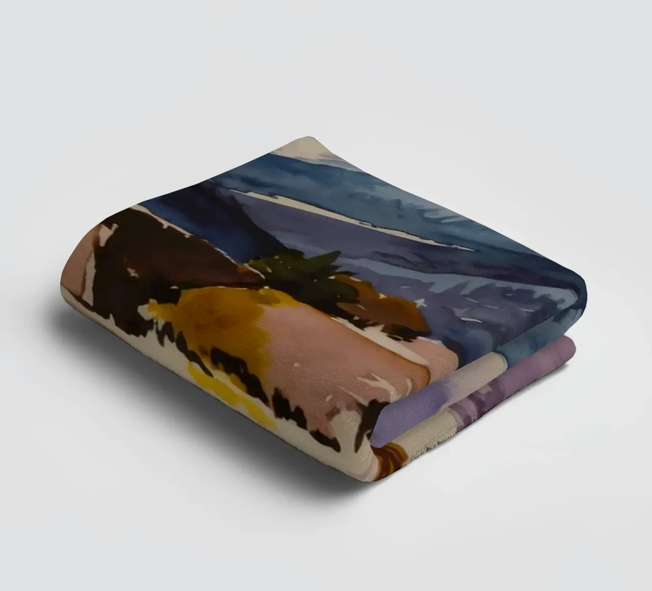 Snowy Peak Panorama towel by Lush Essence