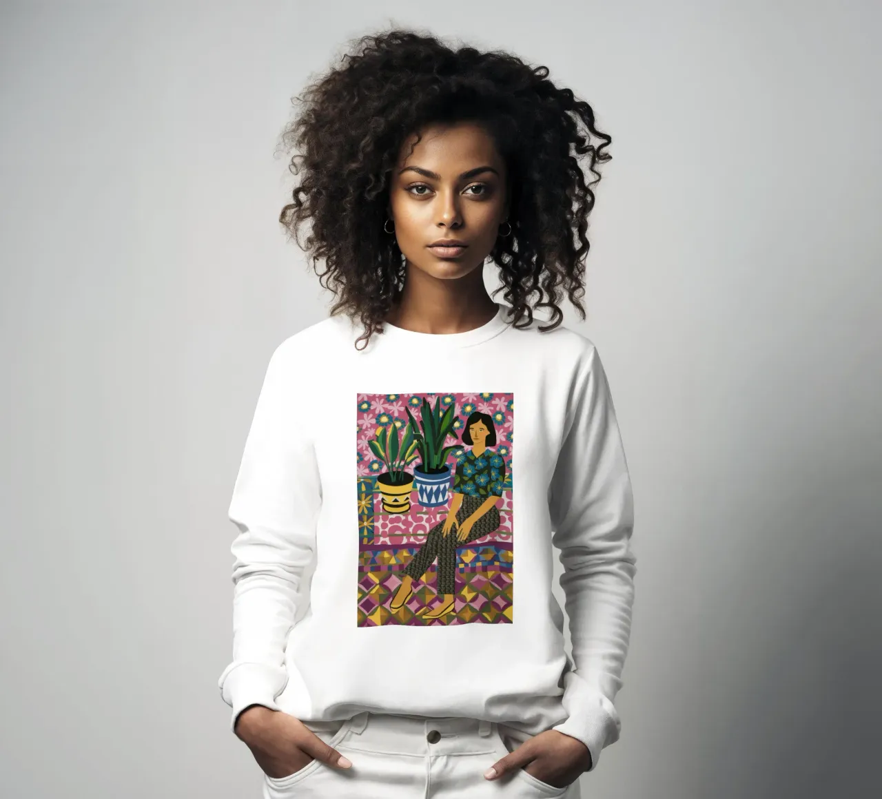 Terrace Weaver Woman sweatshirt by Grande Serene