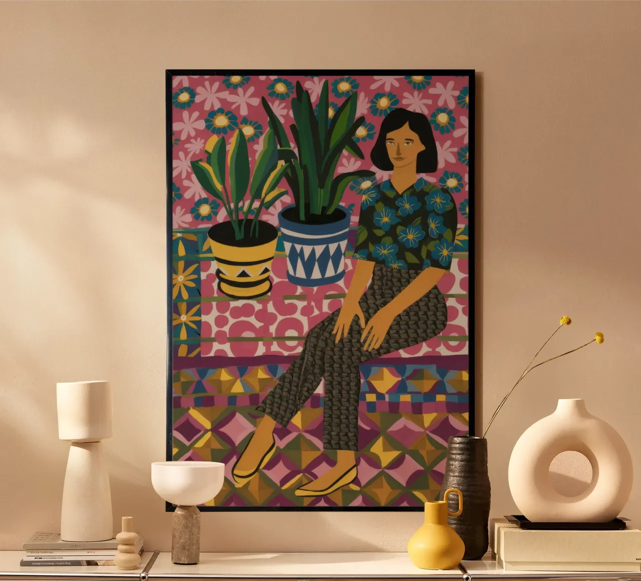 Terrazza Tessitore Donna carta hahnemühle da Grande Serene