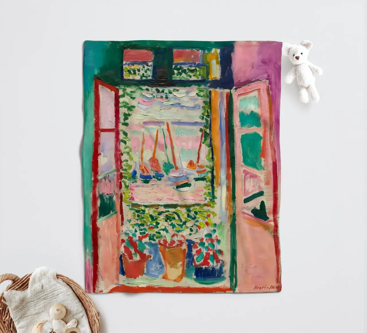 Matisse The Open Window Fleecedecke von Stev Shop