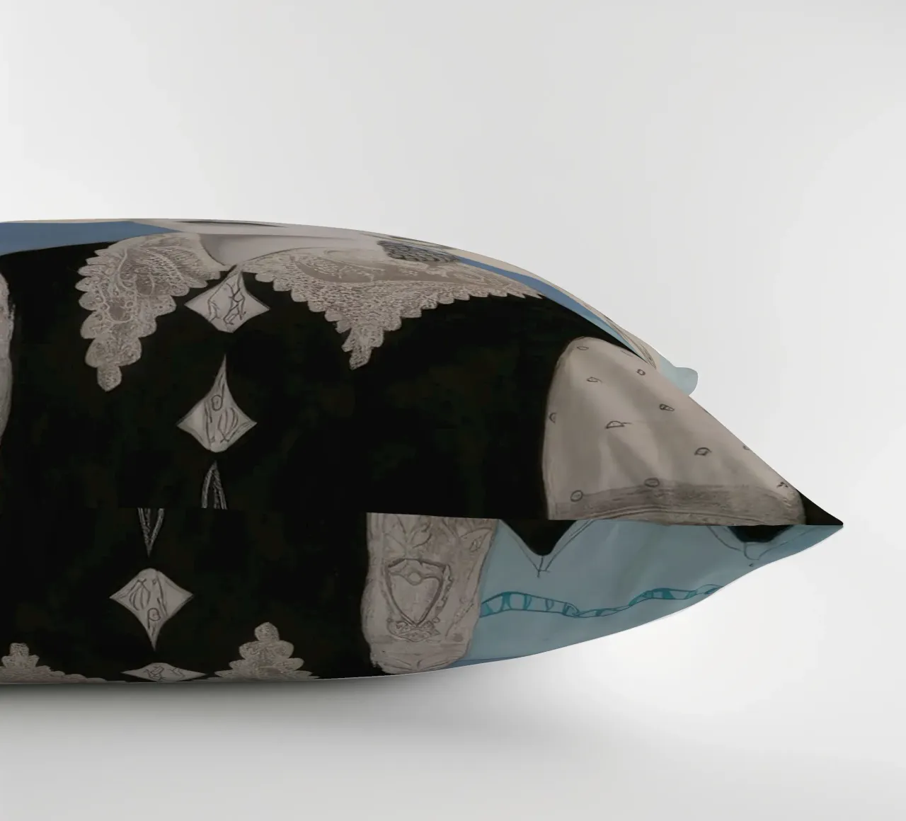 Linear Curl Aristocrat decorative cushion by Vivid Reverie