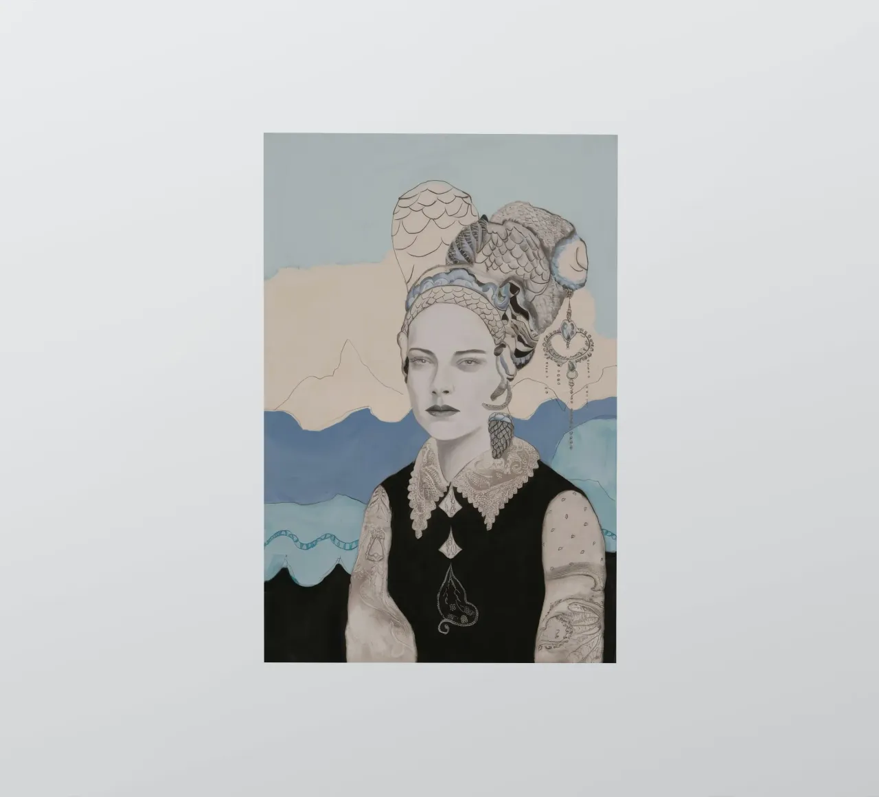 Linear Curl Aristocrat Sticker von Vivid Reverie