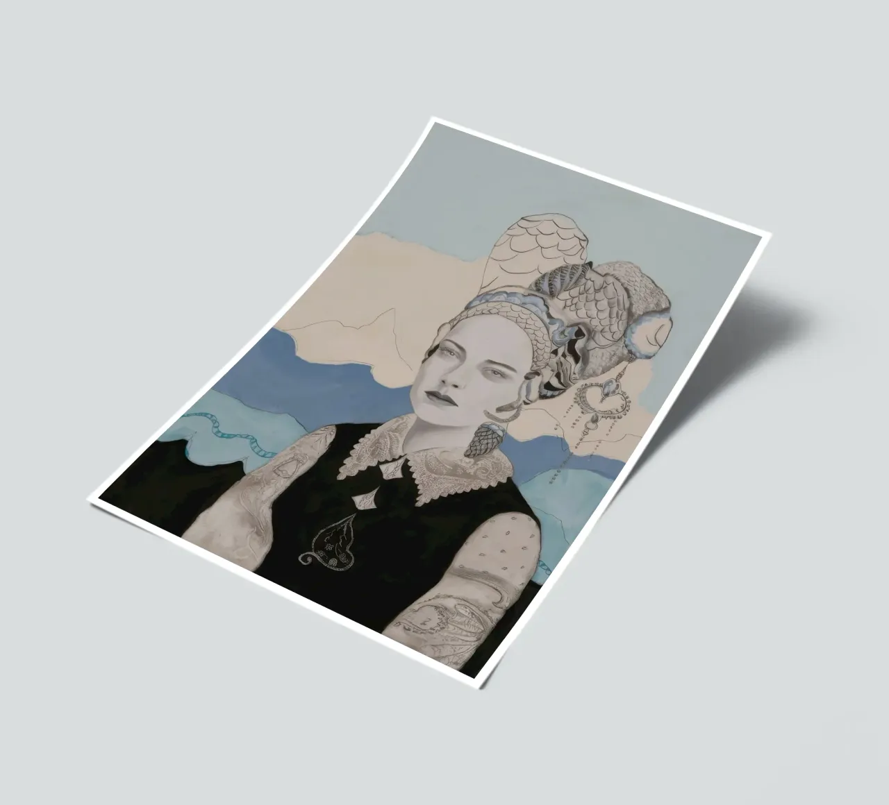 Linear Curl Aristocrat Stickerbogen von Vivid Reverie