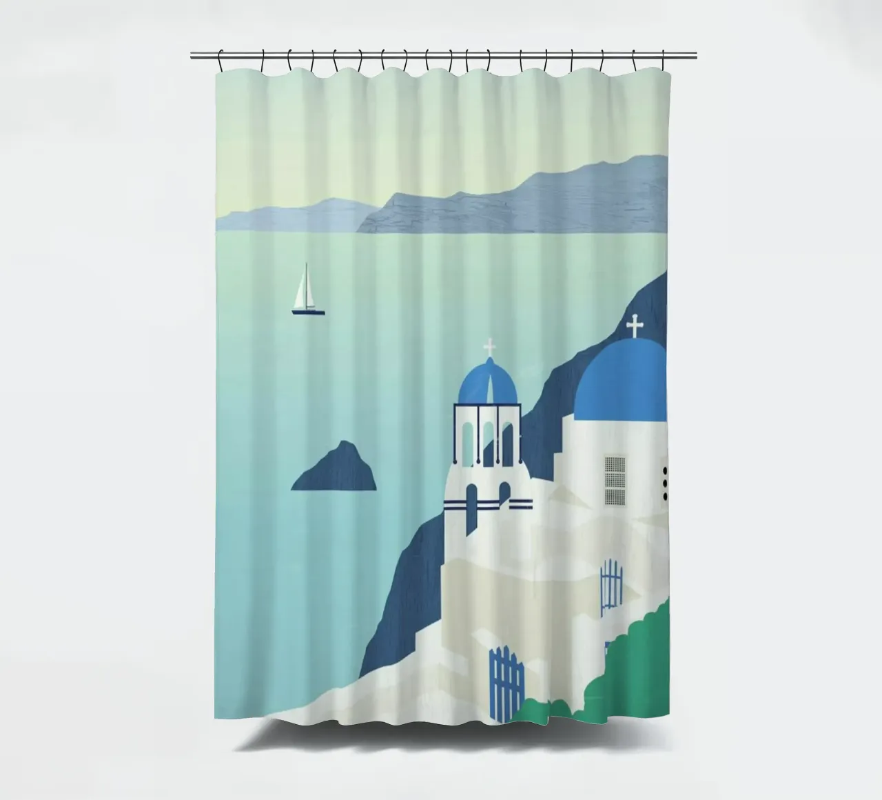 Santorini tenda da doccia da Katinka Reinke