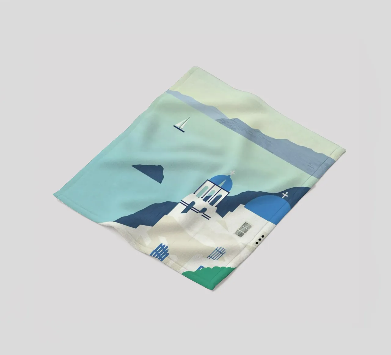 Santorini coperta in pile da Katinka Reinke