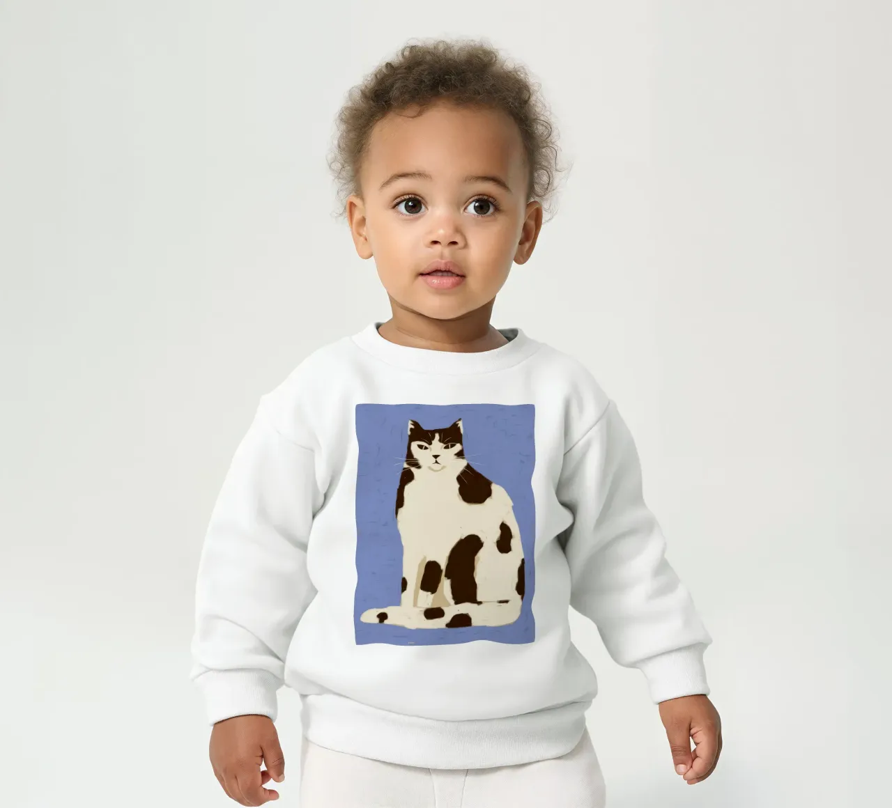 Gatto maculato stoico felpa neonato da Grande Serene