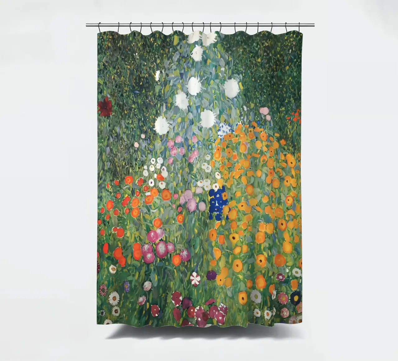 Flower Garden Klimt shower curtain by Stev Shop