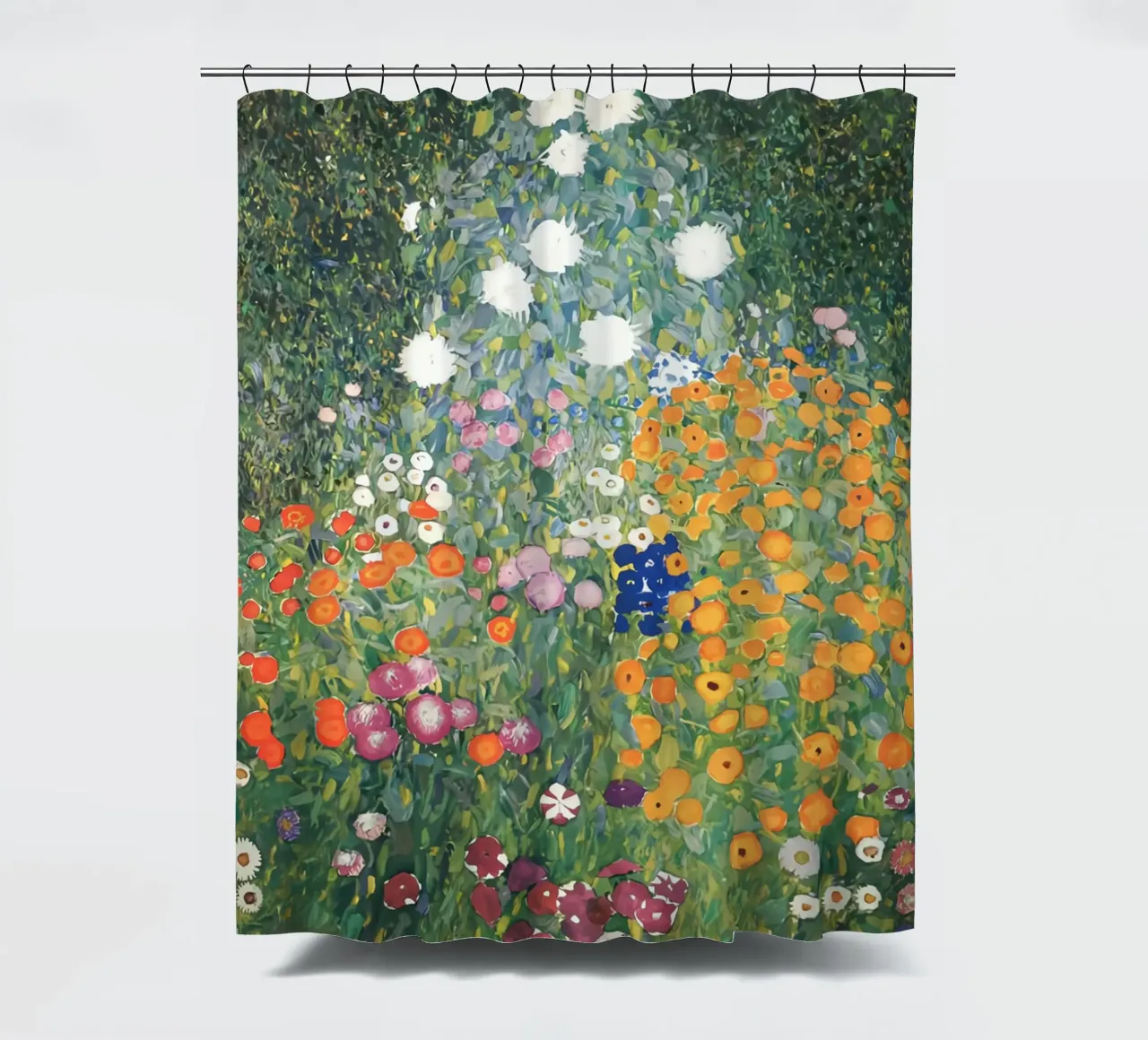 Flower Garden Klimt shower curtain by Stev Shop