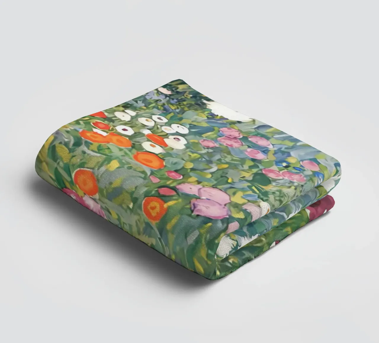 Flower Garden Klimt towel by Stev Shop