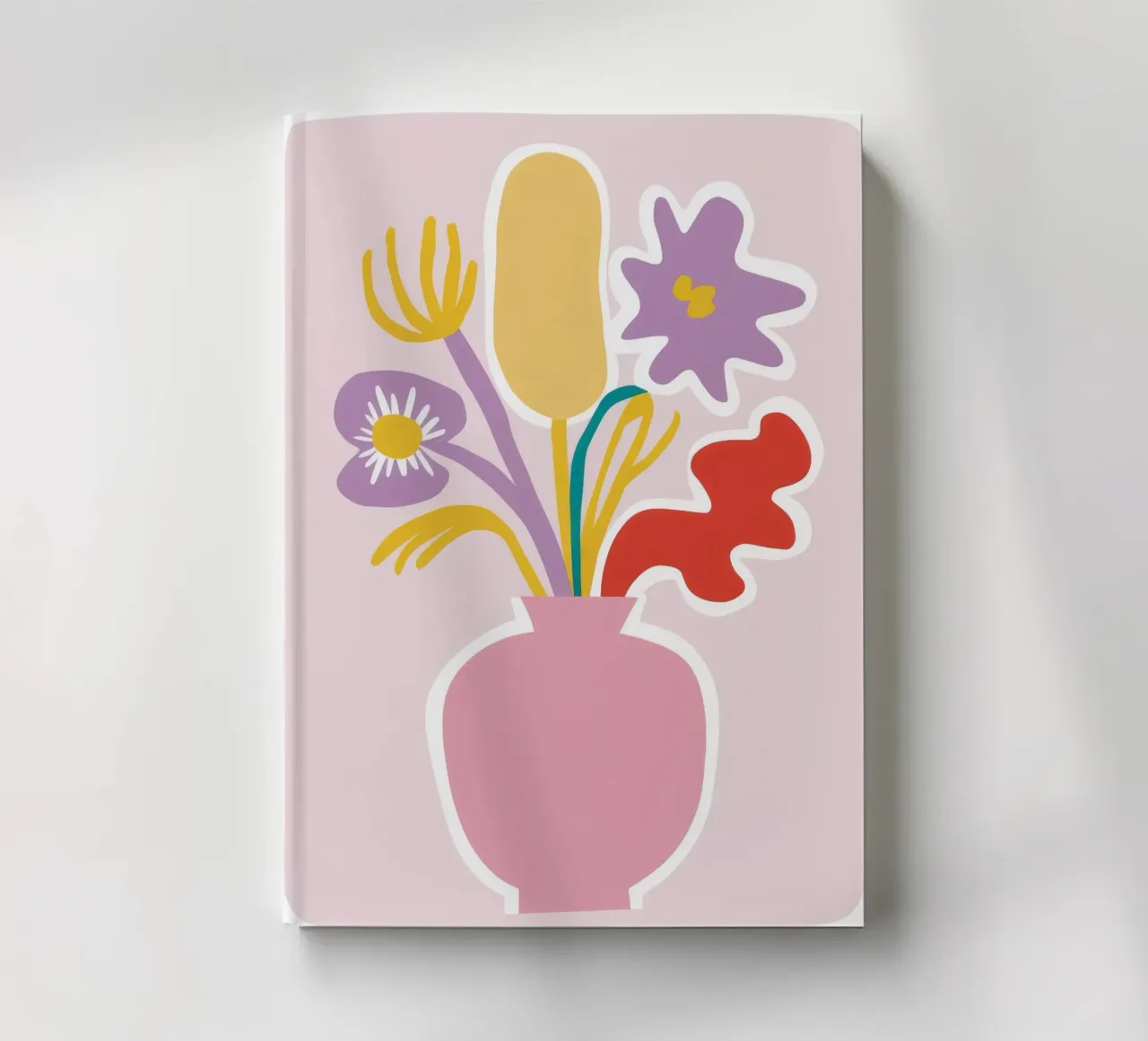 Monochrome Pink Bouquet notebook by Moonlite Desire