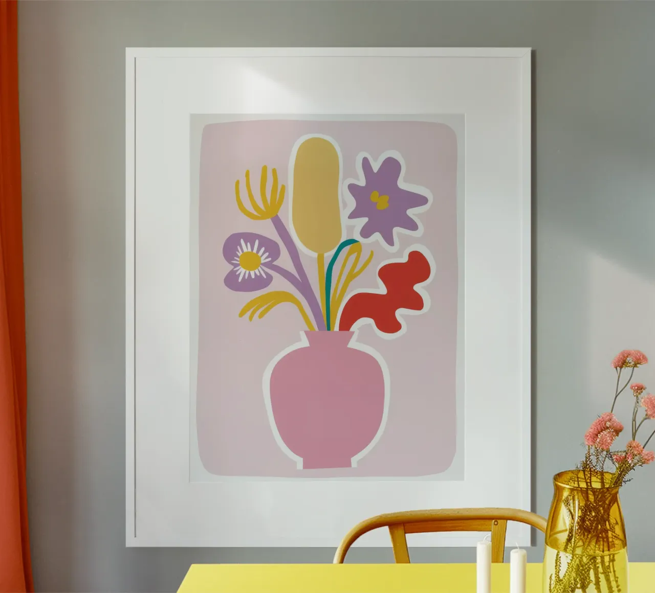Monochrome Pink Bouquet hahnemühle by Moonlite Desire