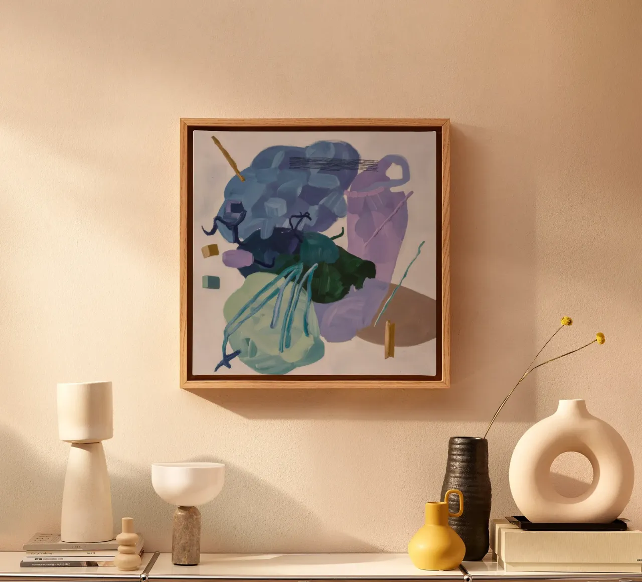 Indigo Vortex Bloom canvas by Vivid Reverie