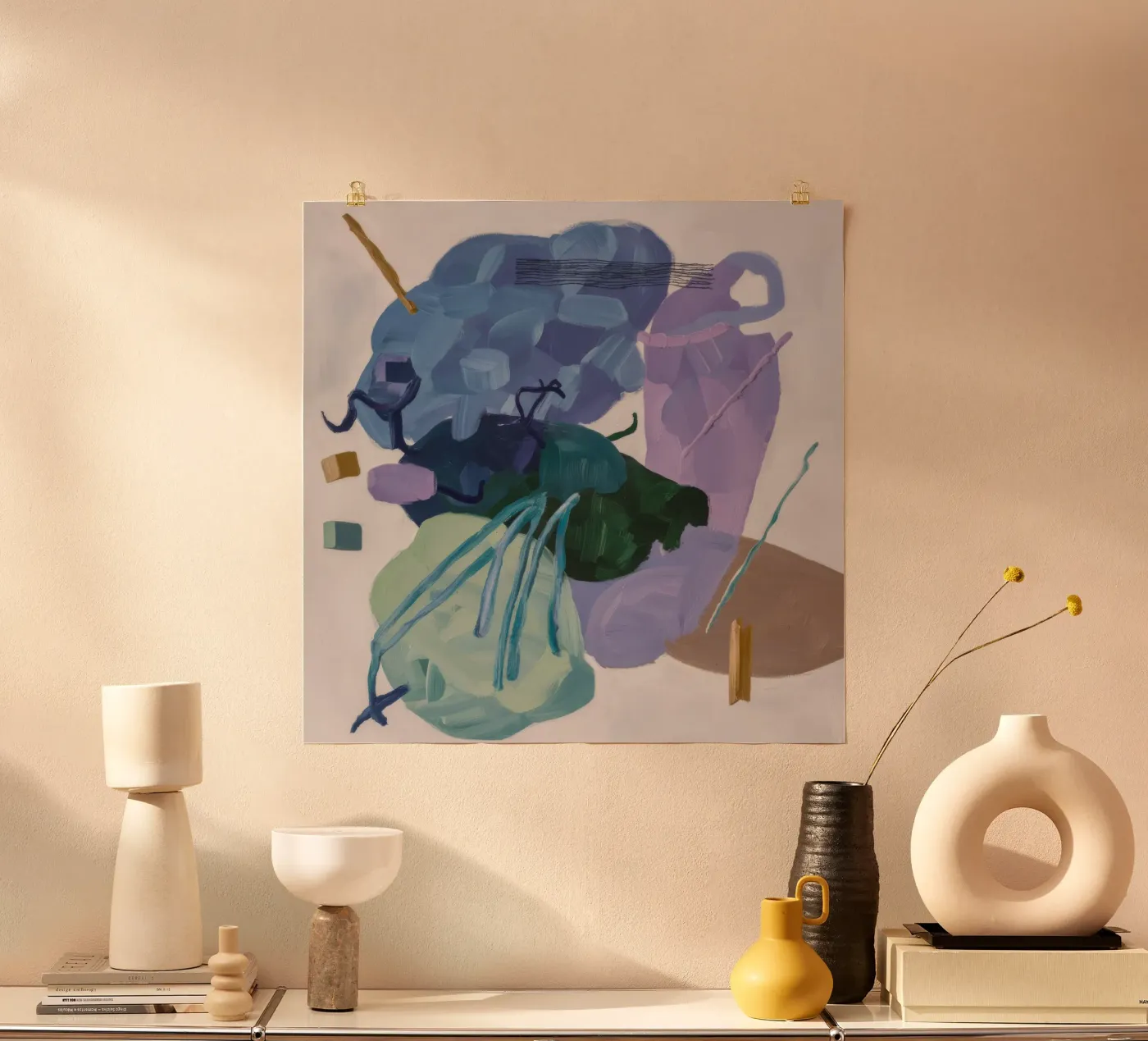 Indigo Vortex Bloom poster by Vivid Reverie