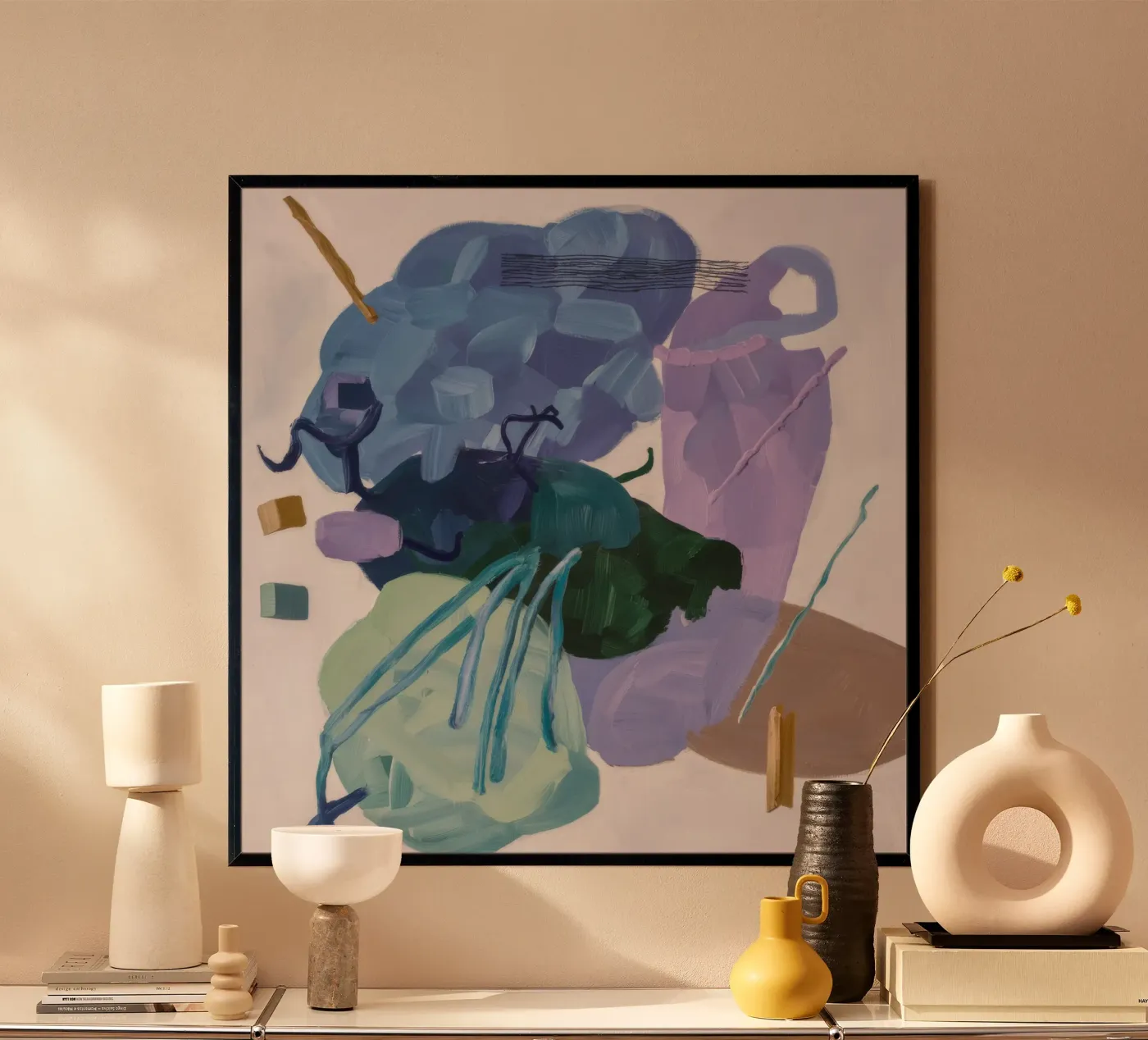 Indigo Vortex Bloom poster by Vivid Reverie