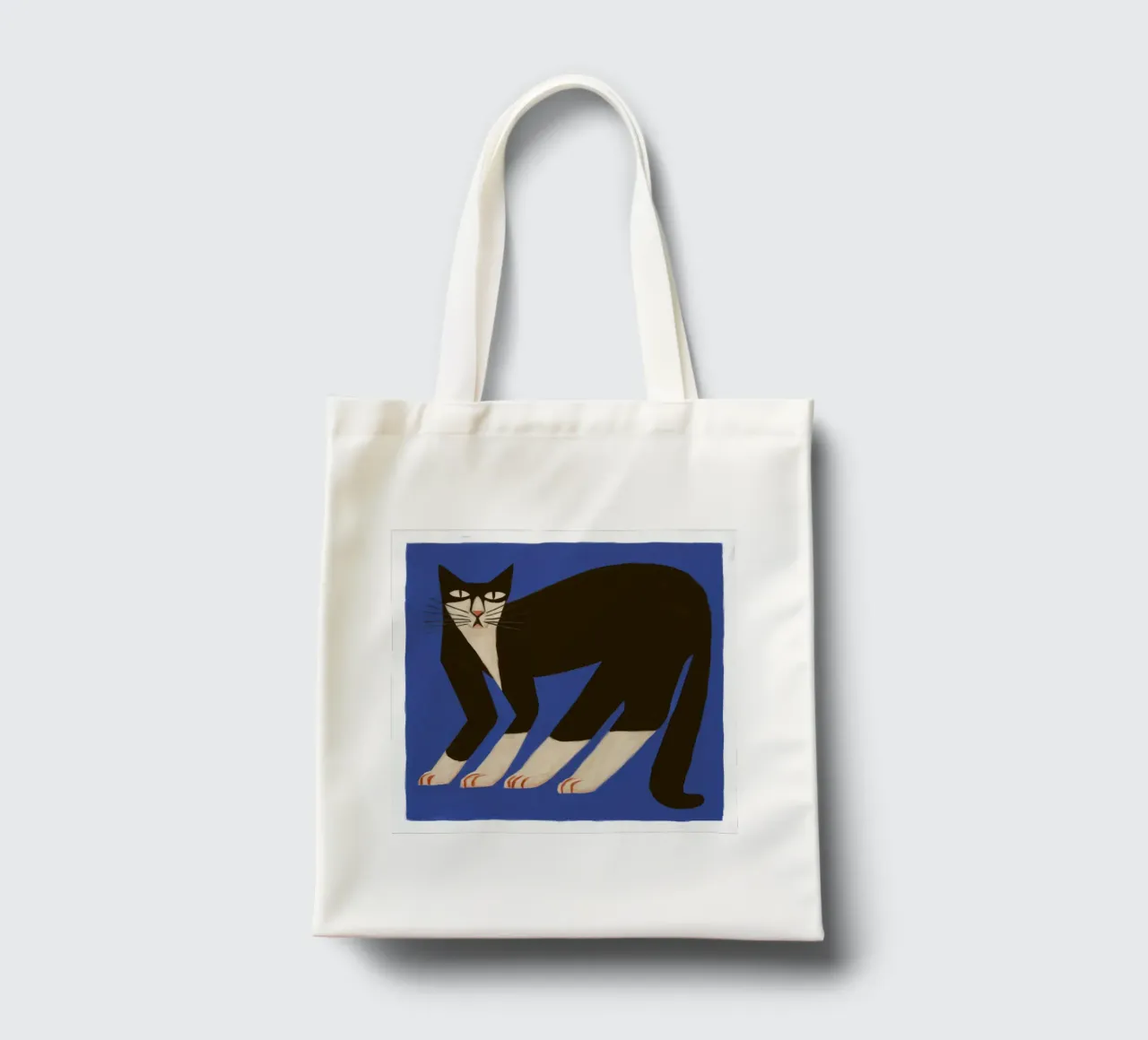 Midnight Prowl Cat tote bag by Grande Serene