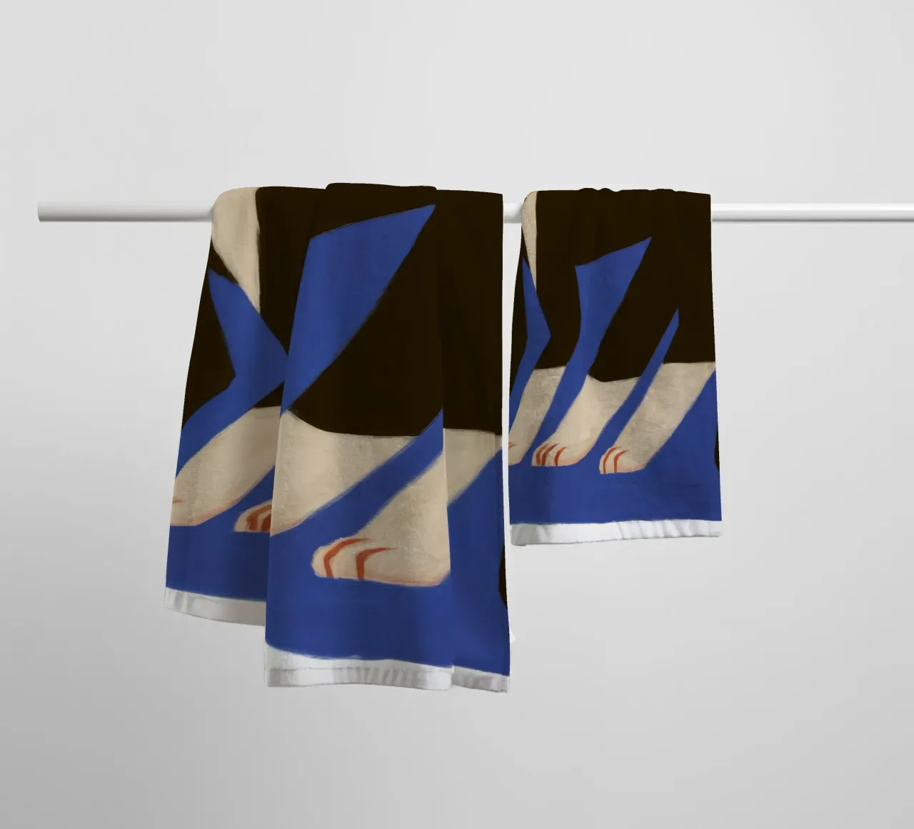 Midnight Prowl Cat towel by Grande Serene