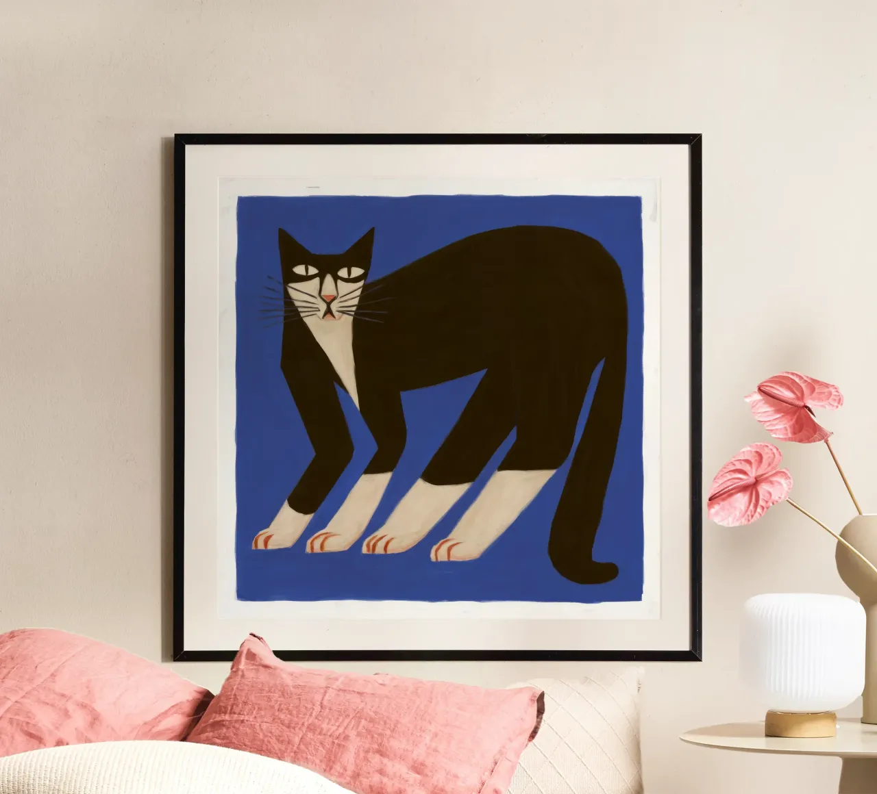 Midnight Prowl Cat hahnemühle by Grande Serene