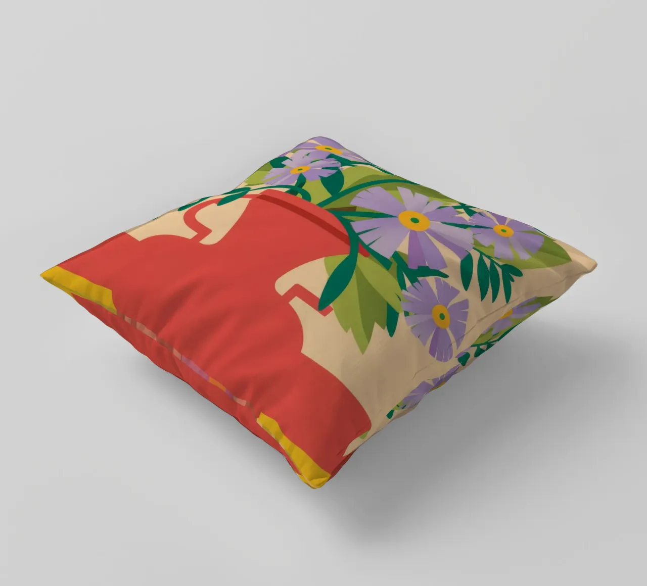 Bouquet rustico verdeggiante cuscino da Moonlite Desire