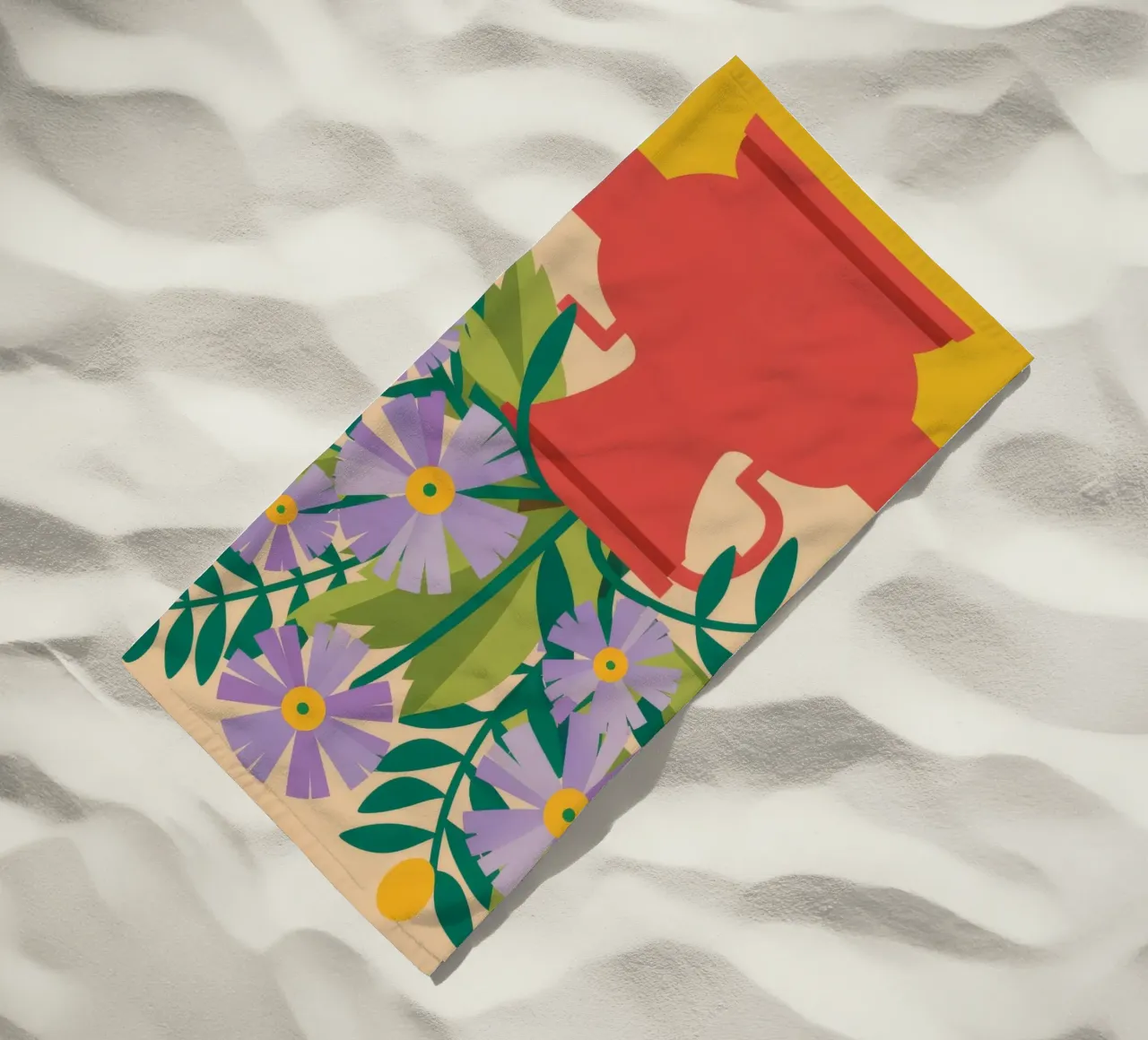 Bouquet rustico verdeggiante telo mare da Moonlite Desire