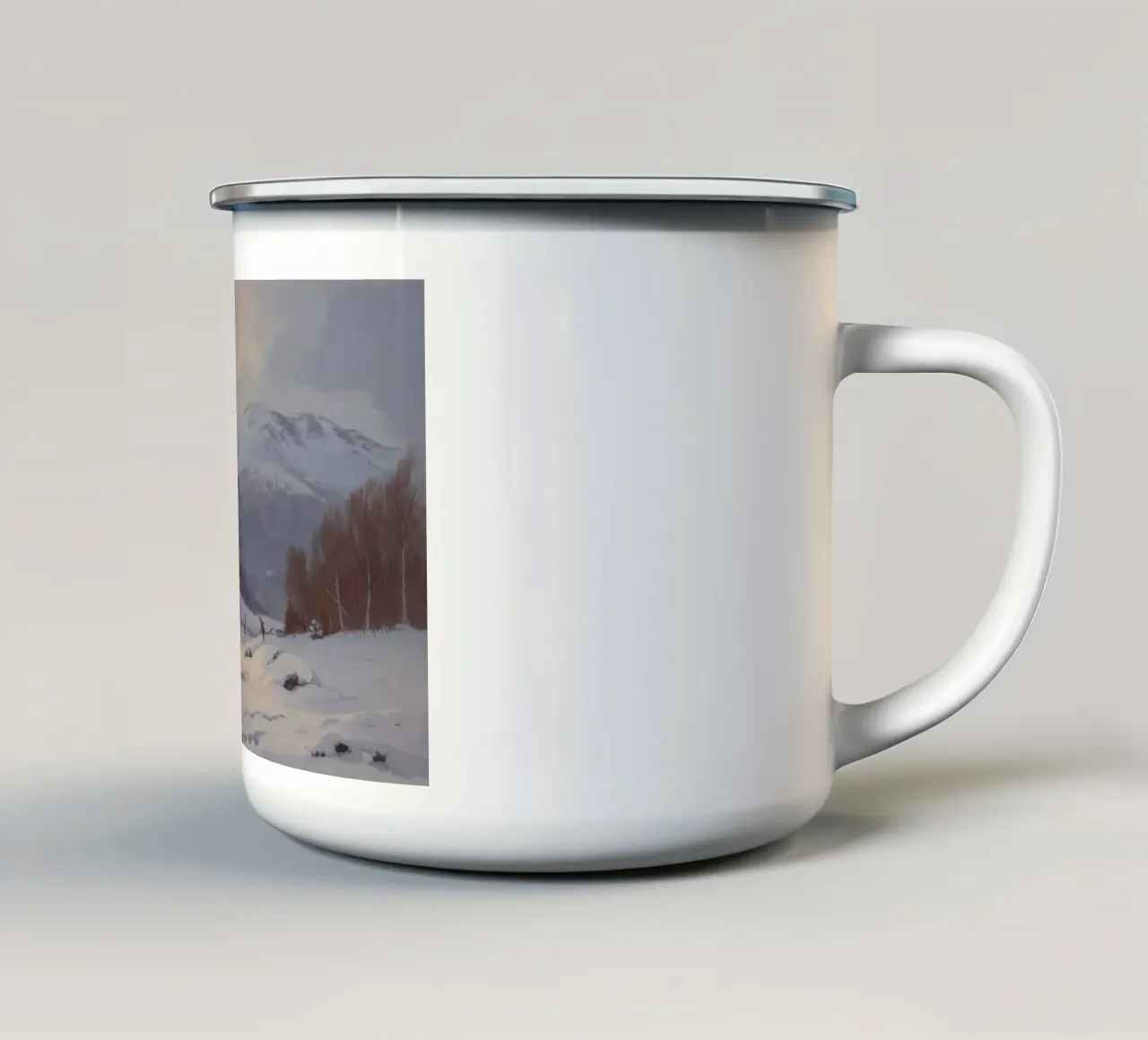 La nuda solitudine dell'inverno tazza in smalto da Lush Essence