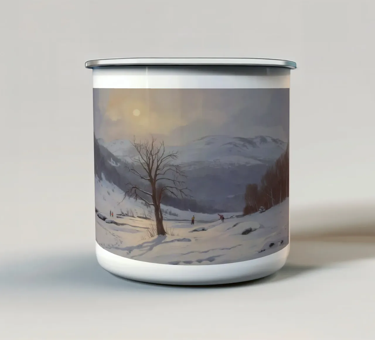 La nuda solitudine dell'inverno tazza in smalto da Lush Essence