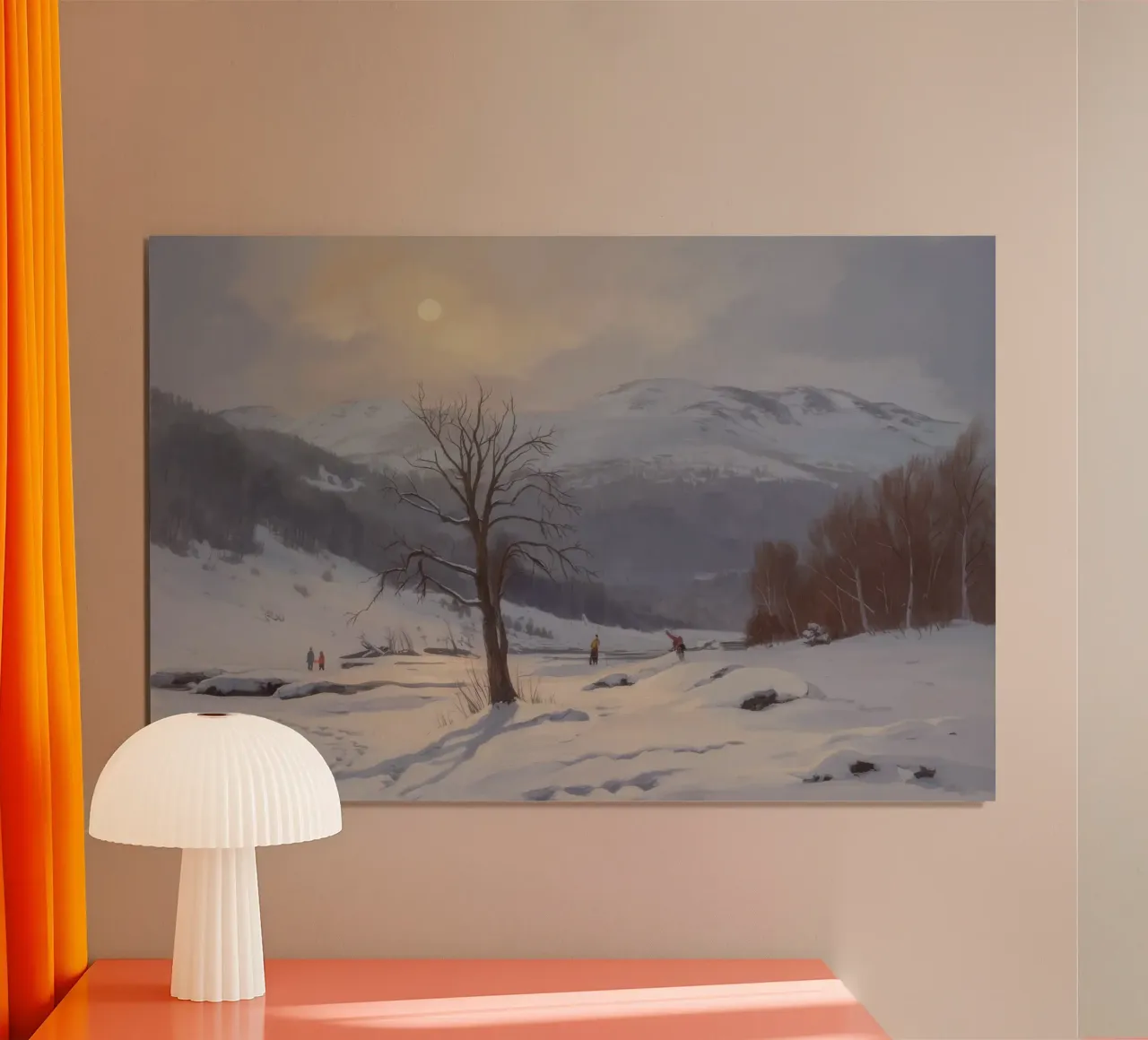La nuda solitudine dell'inverno poster con telaio in plastica da Lush Essence