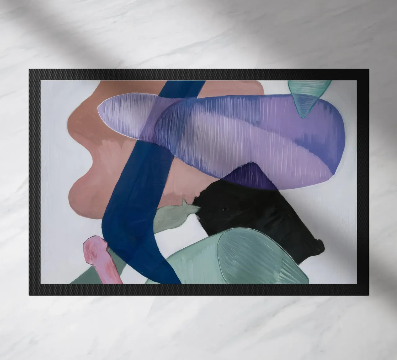 Amethyst Fließform Fußmatte von Vivid Reverie