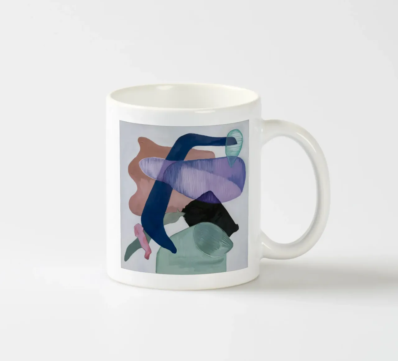 Amethyst Flow Form ceramic mug by Vivid Reverie
