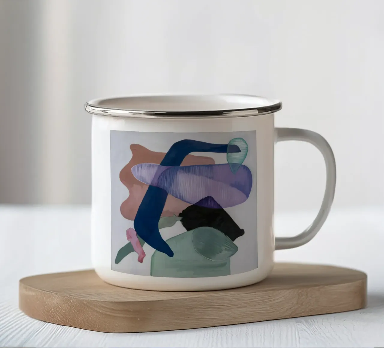 Forma di flusso dell'ametista tazza in smalto da Vivid Reverie