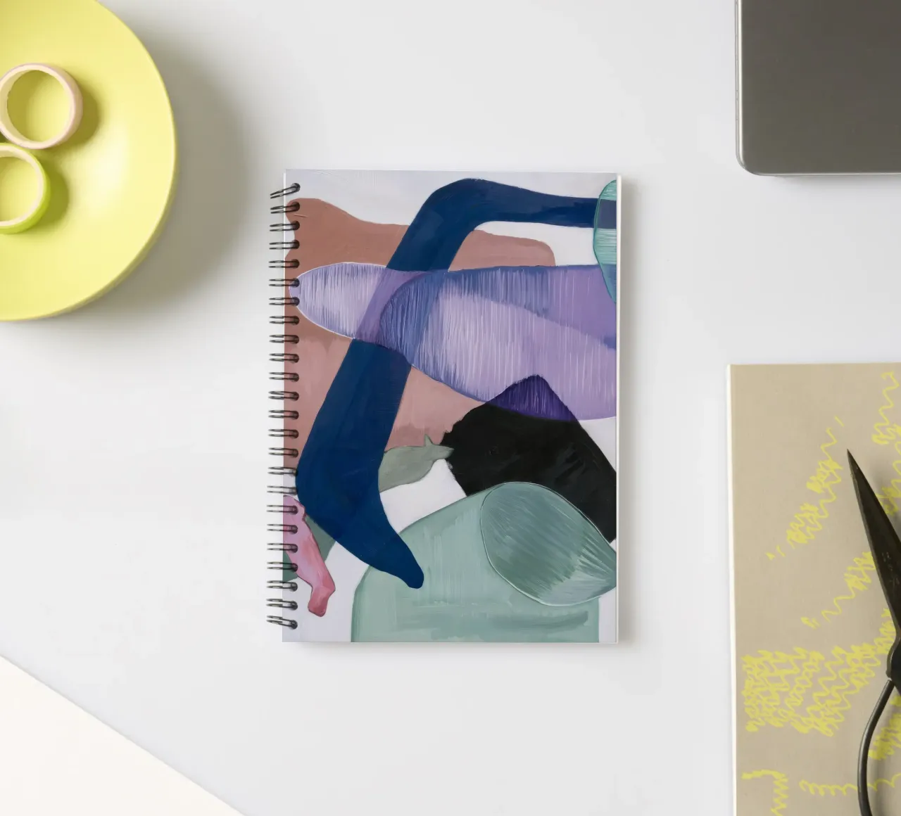 Amethyst Flow Form spiral notebook by Vivid Reverie