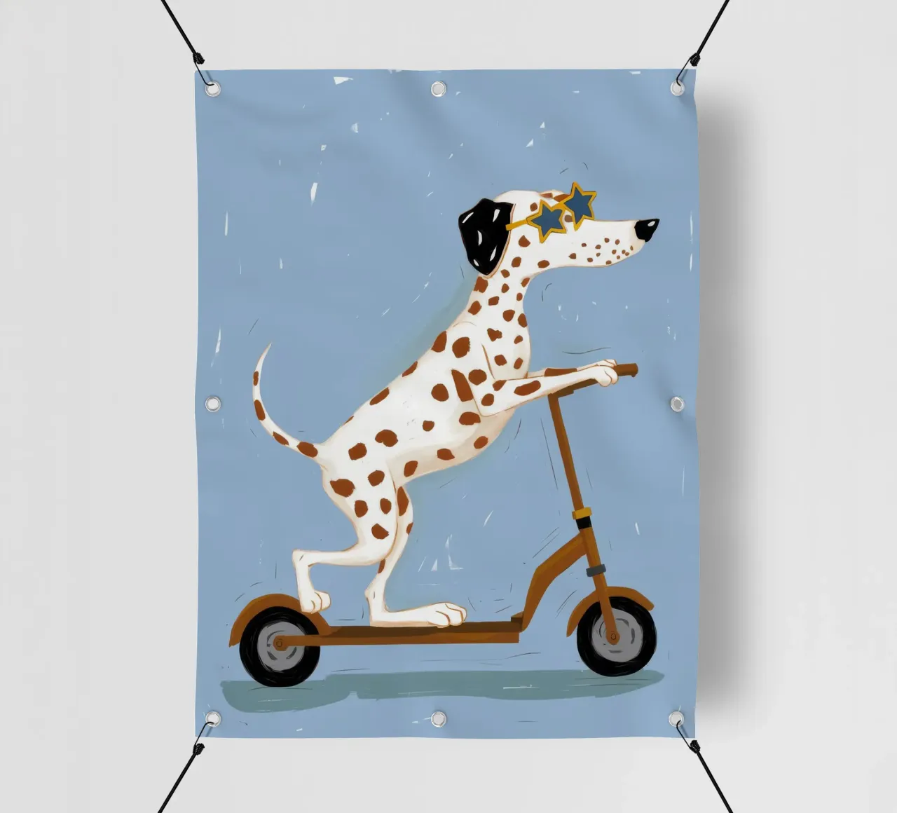 Scooter dalmata Joy telo in pvc da Grande Serene