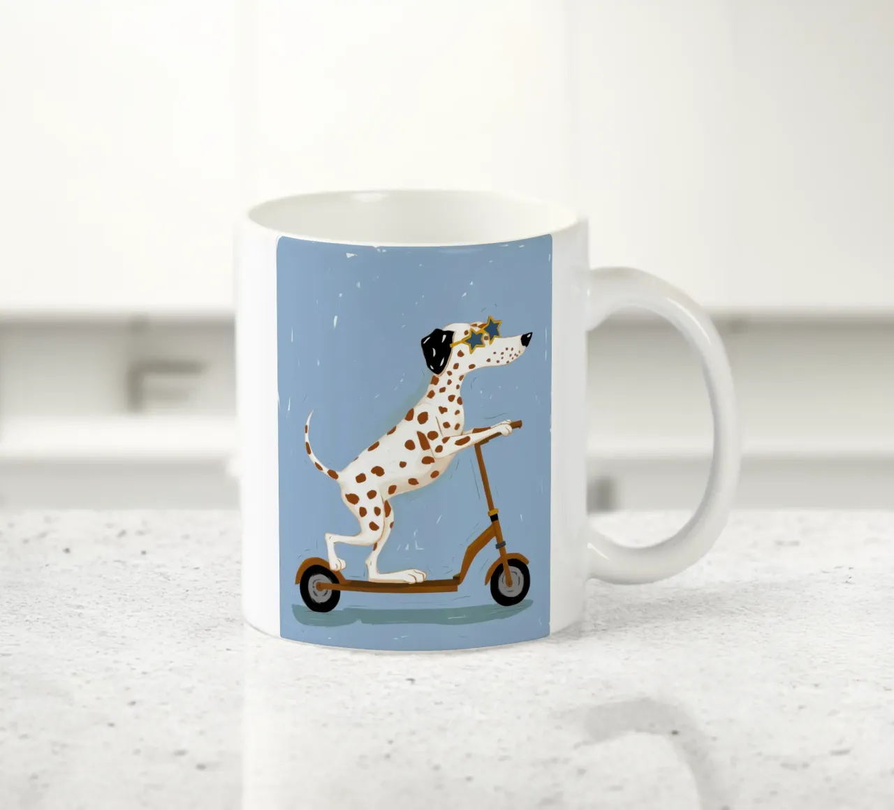 Scooter dalmata Joy tazza in ceramica da Grande Serene