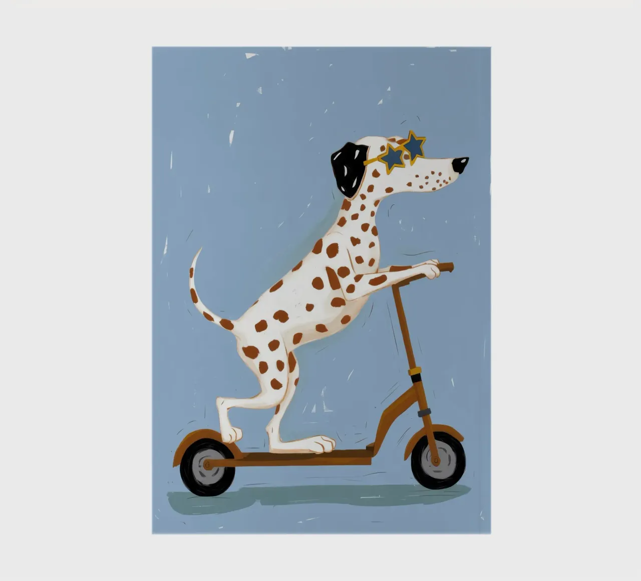 Dalmatian Scooter Joy notebook by Grande Serene
