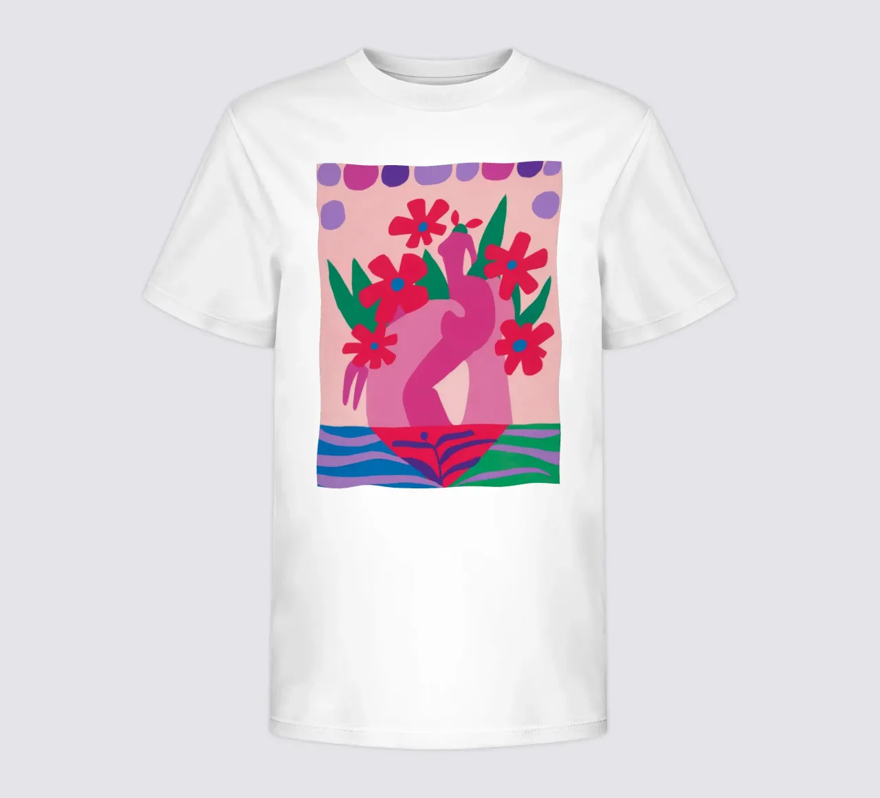 Fauvist Flower Form kids t-shirt by Moonlite Desire