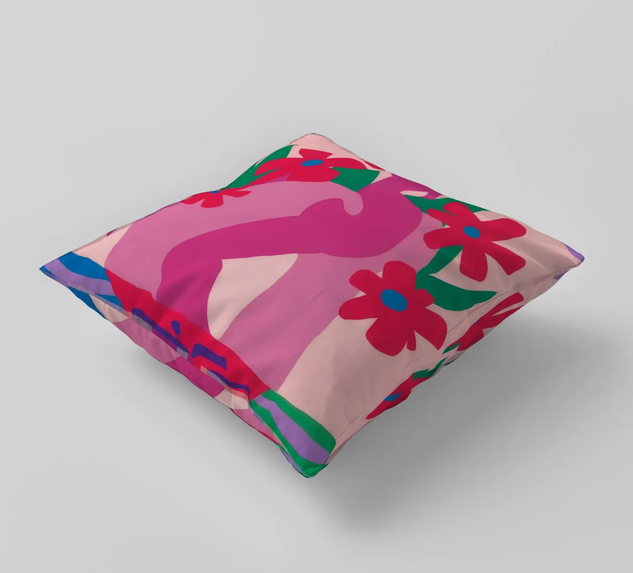 Forma floreale fauvista cuscino da Moonlite Desire