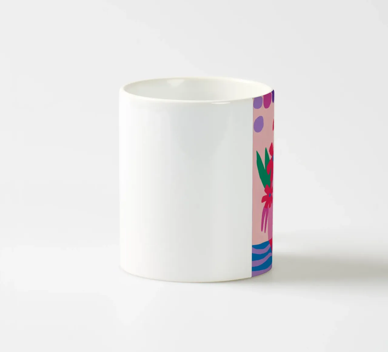 Forma floreale fauvista tazza in ceramica da Moonlite Desire