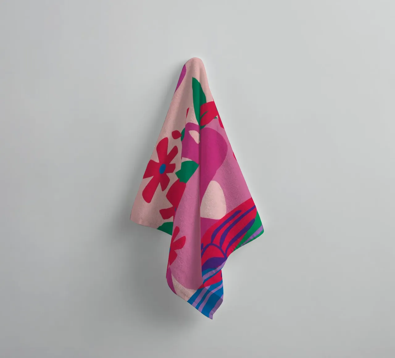 Fauvist Flower Form towel by Moonlite Desire