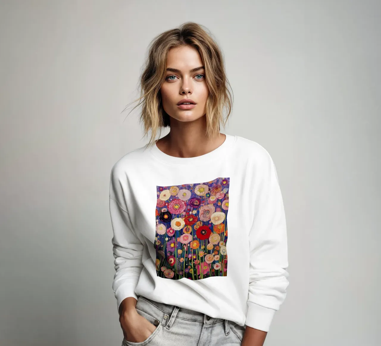Fiore viola felpa da Stev Shop