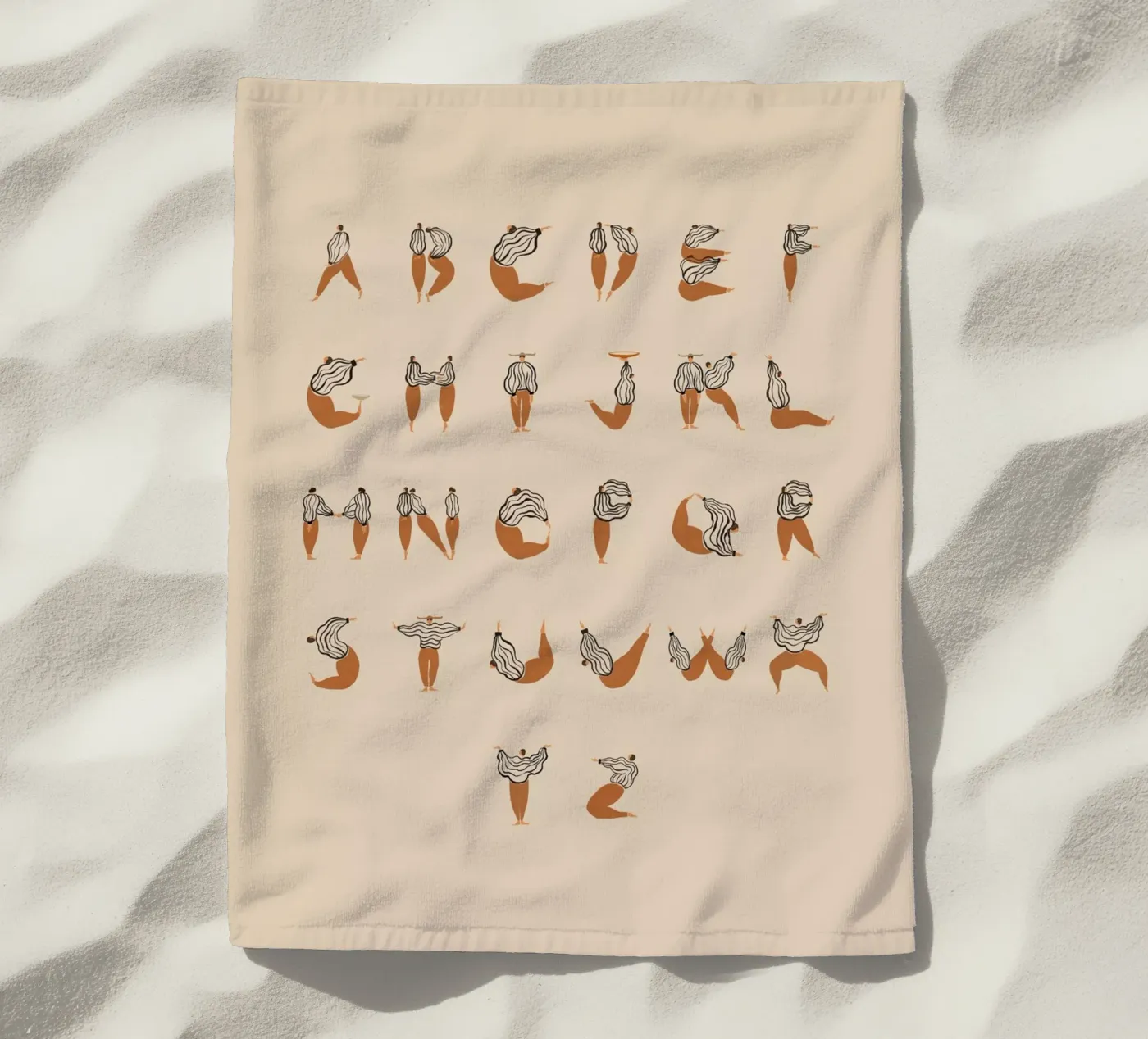 Complete Az beach towel by Arty Guava