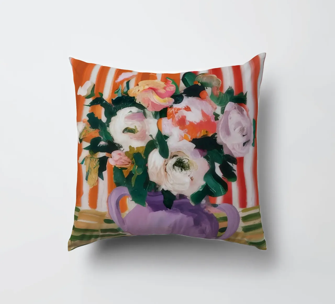 Bouquet di rose lilla cuscino da Lumie Layers