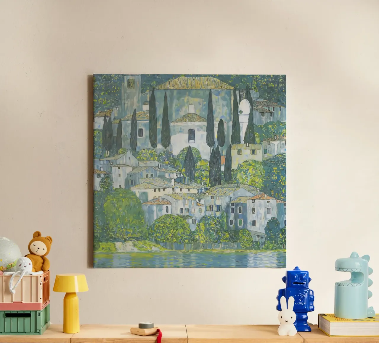 Chruch In Cassone canvas by Stev Shop