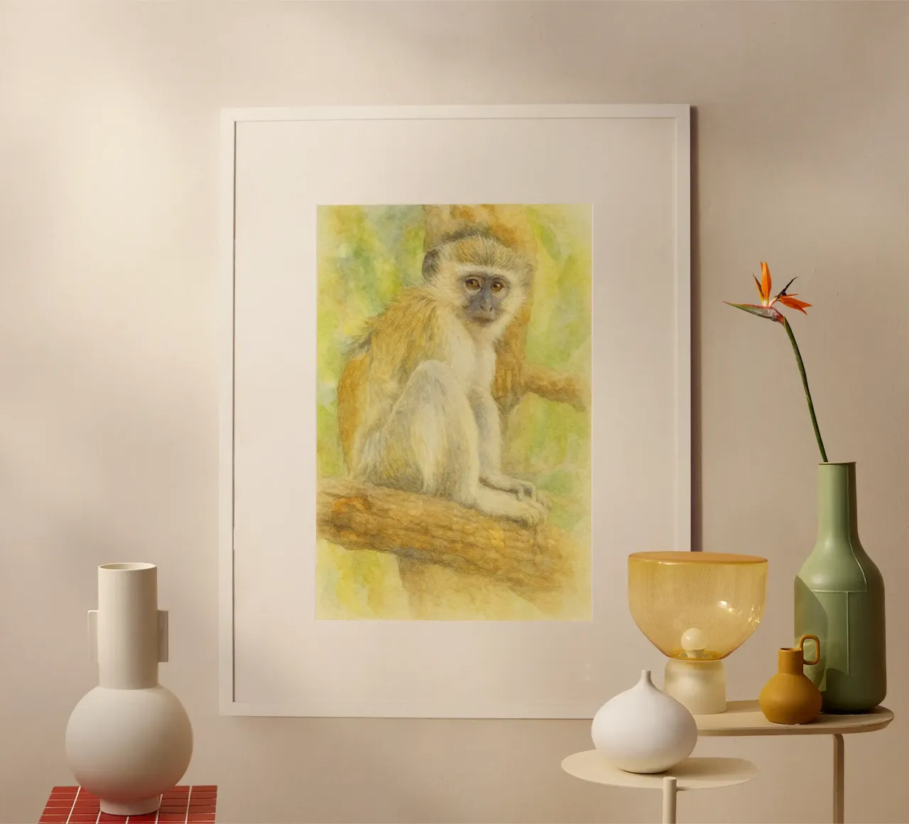 Affe Malerei Zeichnung Poster von lauraa