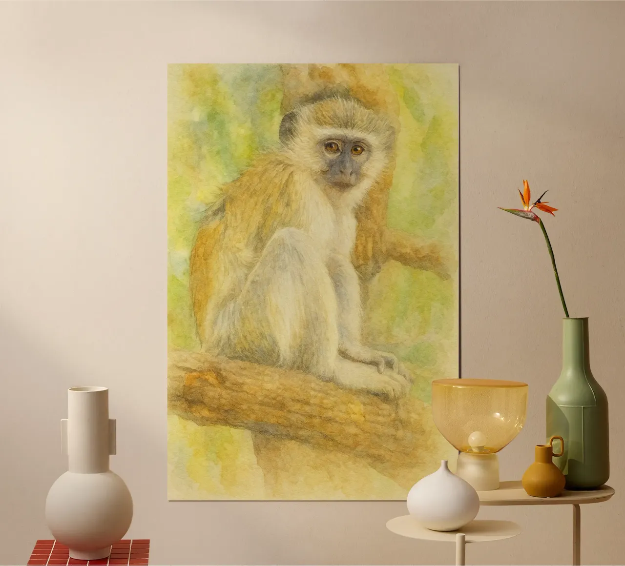 Affe Malerei Zeichnung Poster von lauraa