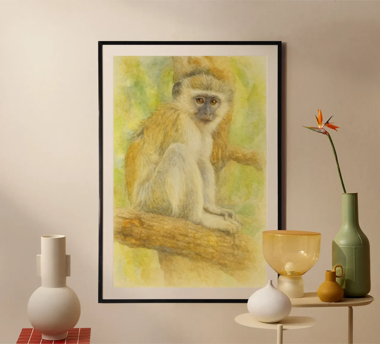 Affe Malerei Zeichnung Poster von lauraa