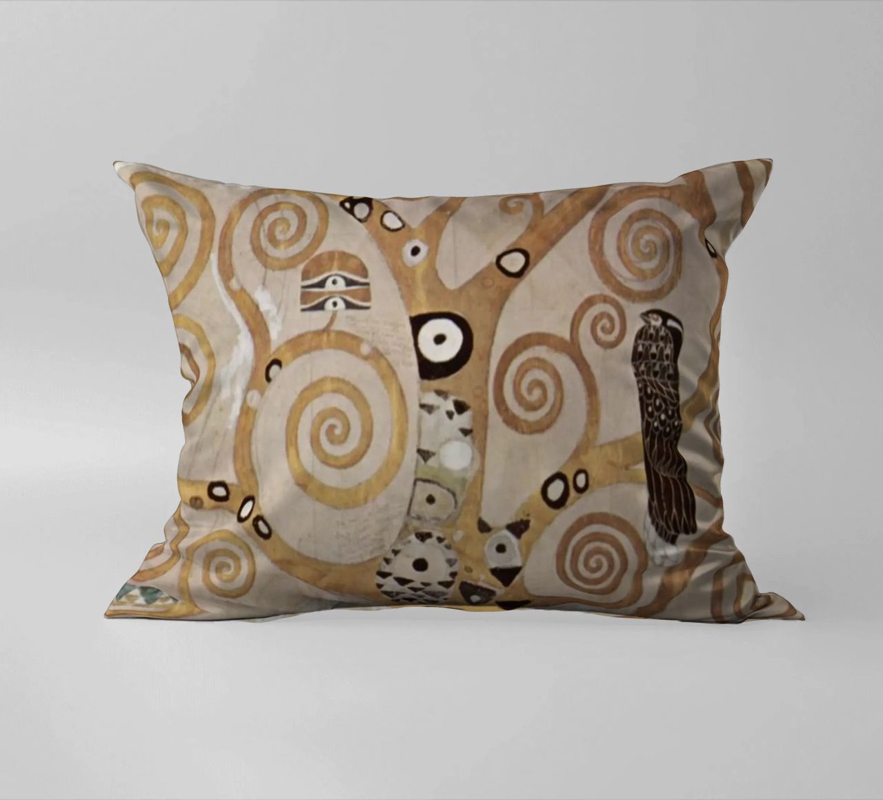 The Tree of Life, Stoclet Frieze decorative cushion by Stev Shop