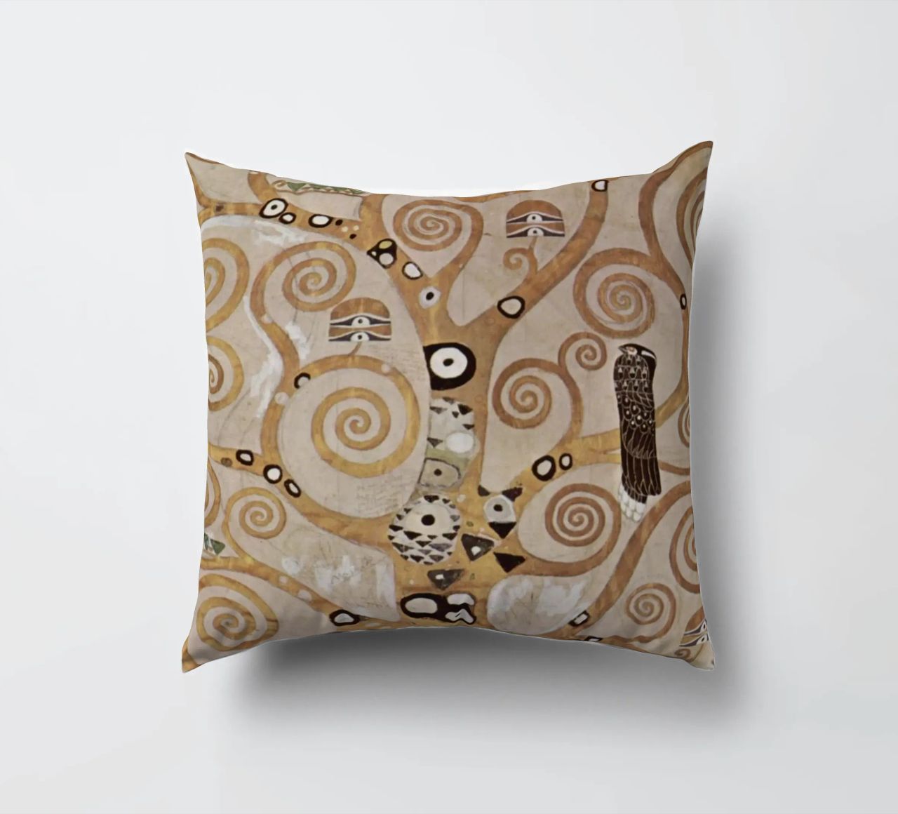 The Tree of Life, Stoclet Frieze decorative cushion by Stev Shop