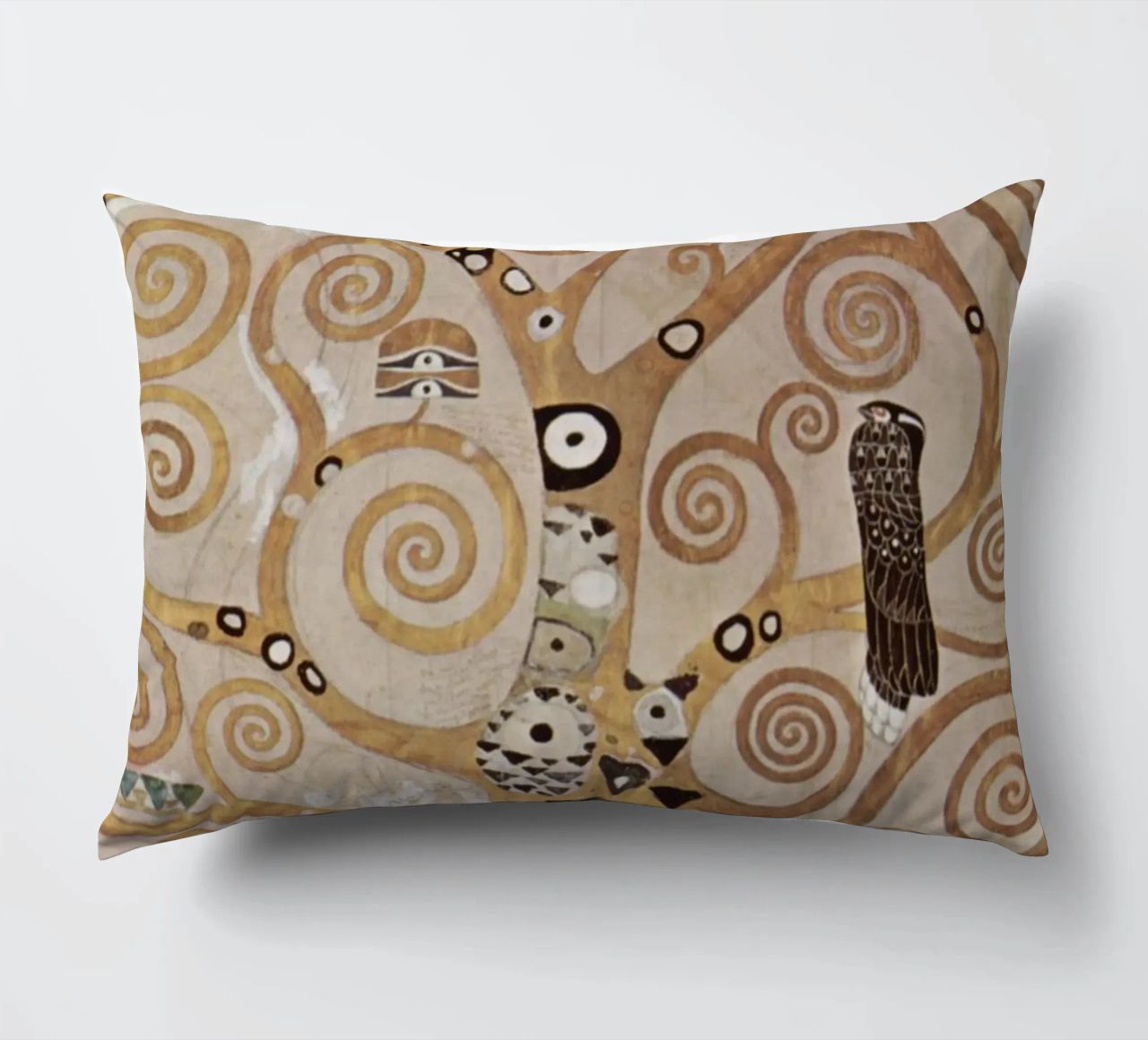 The Tree of Life, Stoclet Frieze decorative cushion by Stev Shop